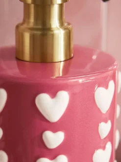Next Pink Heart Soap Dispenser Online