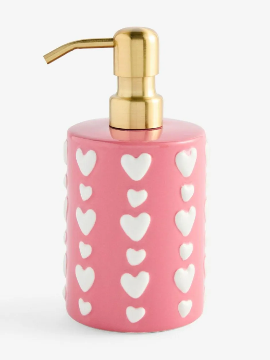 Next Pink Heart Soap Dispenser Online