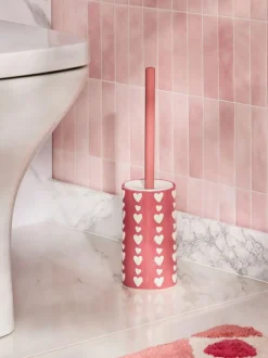 Next Pink Heart Toilet Brush Online