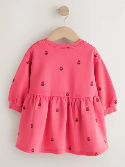 Next Pink Hearts Sweat Dress (3mths-7yrs)
