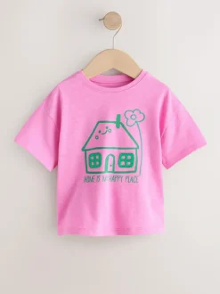 Next Pink House Short Sleeve T-Shirt (3mths-7yrs) Discount