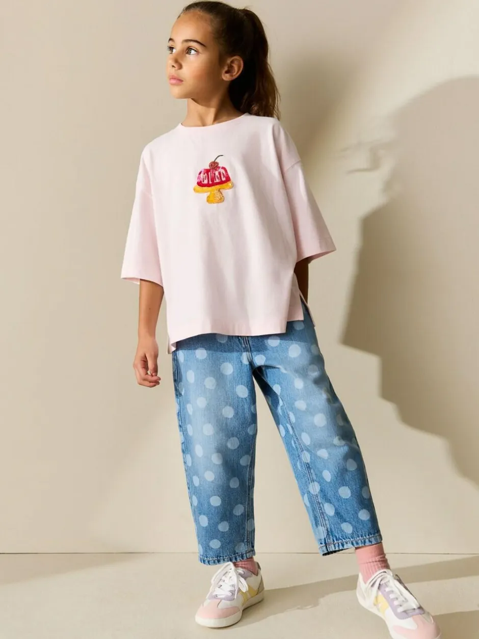 Next Beaded T-Shirt (3-16yrs) Pink Jelly Online
