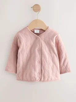 Next Jersey Quilted Baby Jacket (0mths-2yrs) Pink New