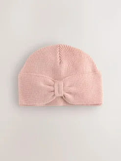 Next Knitted Bow Baby Turban Hat (0mths-2yrs) Pink Best