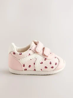 Next Baby Touch Fastening Trainers (0-24mths) Pink Ladybird
