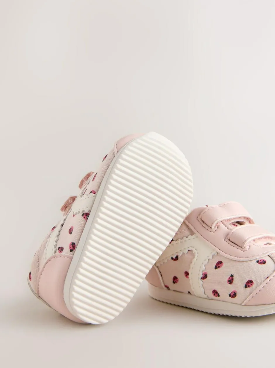Next Baby Touch Fastening Trainers (0-24mths) Pink Ladybird