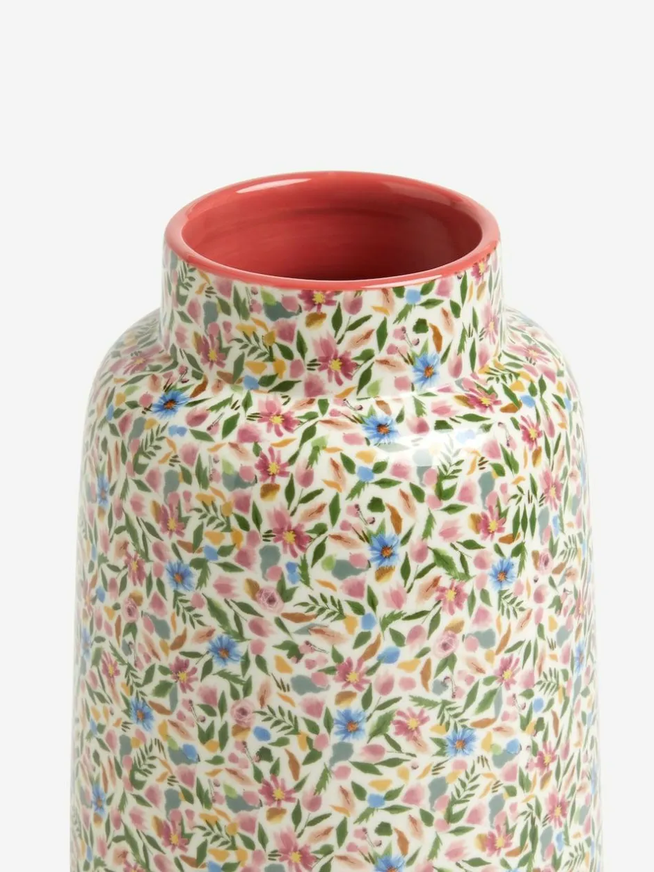 Next Pink Large Ditsy Floral Vase New