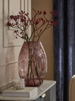Next Pink Large Glass Confetti Vase Sale