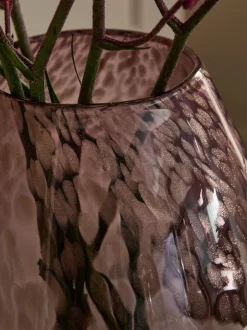 Next Pink Large Glass Confetti Vase Sale
