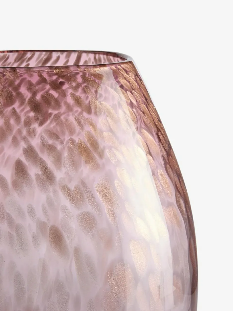 Next Pink Large Glass Confetti Vase Sale