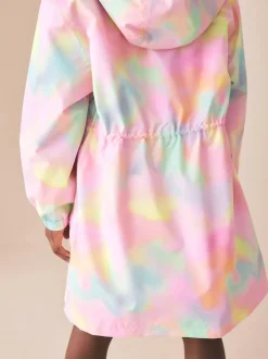 Next Pink Marble Waterproof Printed Cagoule (3-16yrs) Clearance