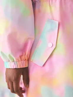Next Pink Marble Waterproof Printed Cagoule (3-16yrs) Clearance
