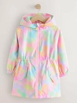 Next Pink Marble Waterproof Printed Cagoule (3-16yrs) Clearance