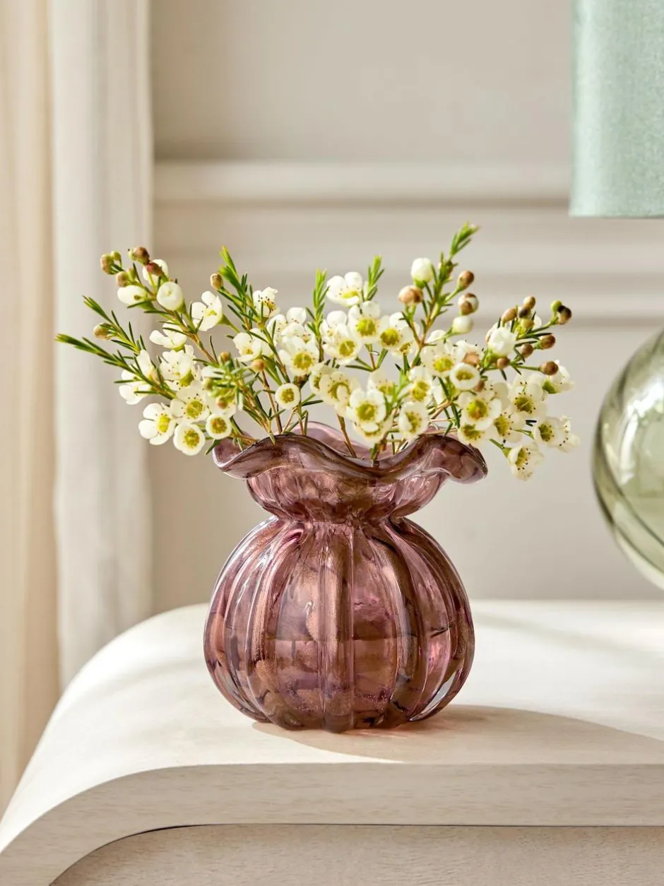 Next Pink Mini Glass Confetti Vase Clearance