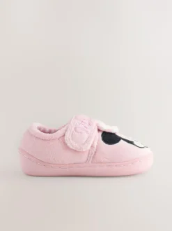 Next Pink Minnie Mouse Cupsole Slippers Hot
