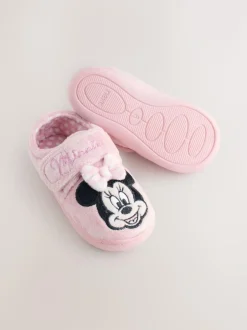 Next Pink Minnie Mouse Cupsole Slippers Hot