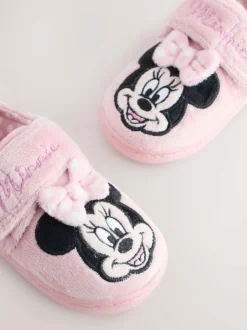 Next Pink Minnie Mouse Cupsole Slippers Hot