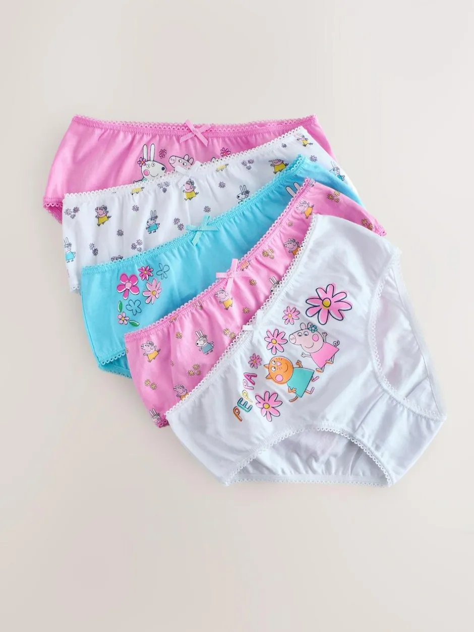 Next Pink Peppa Pig 5 Pack Briefs (1.5-8yrs) Sale