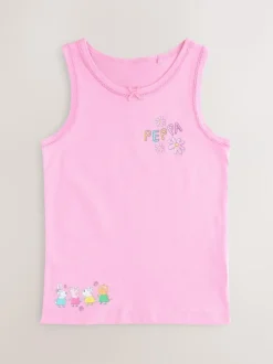 Next Pink Peppa Pig 3 Pack Classic Vests (1.5-8yrs) Outlet