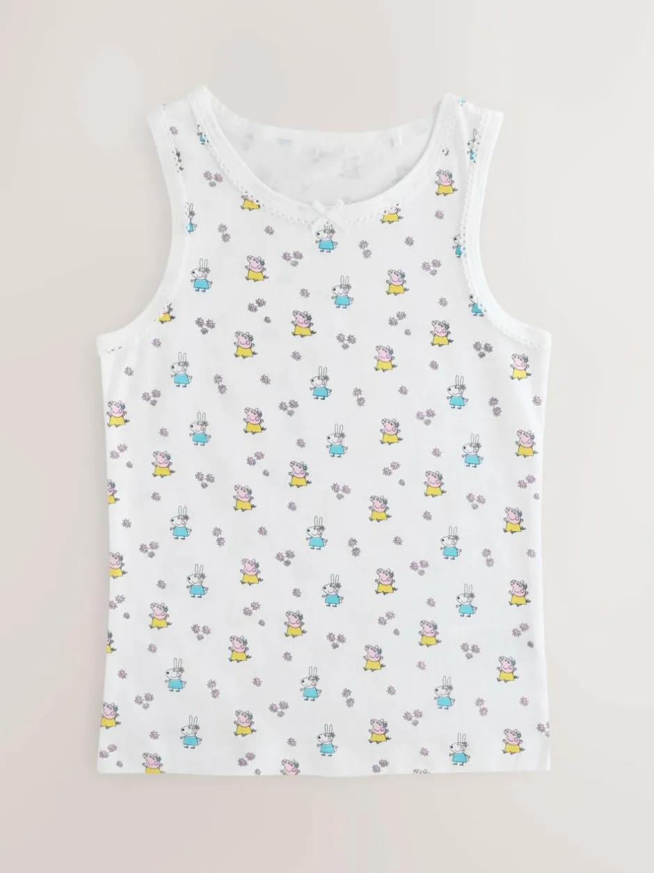 Next Pink Peppa Pig 3 Pack Classic Vests (1.5-8yrs) Outlet