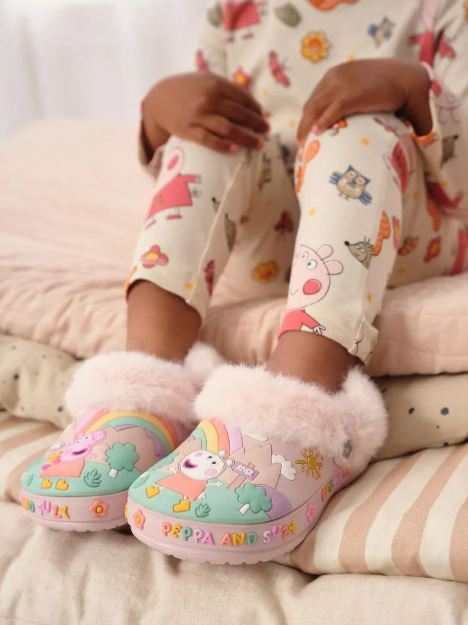 Next Pink Peppa Pig Cosy Lined Slipper Clogs Clearance