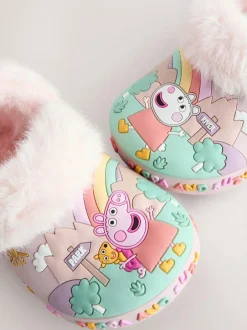 Next Pink Peppa Pig Cosy Lined Slipper Clogs Clearance