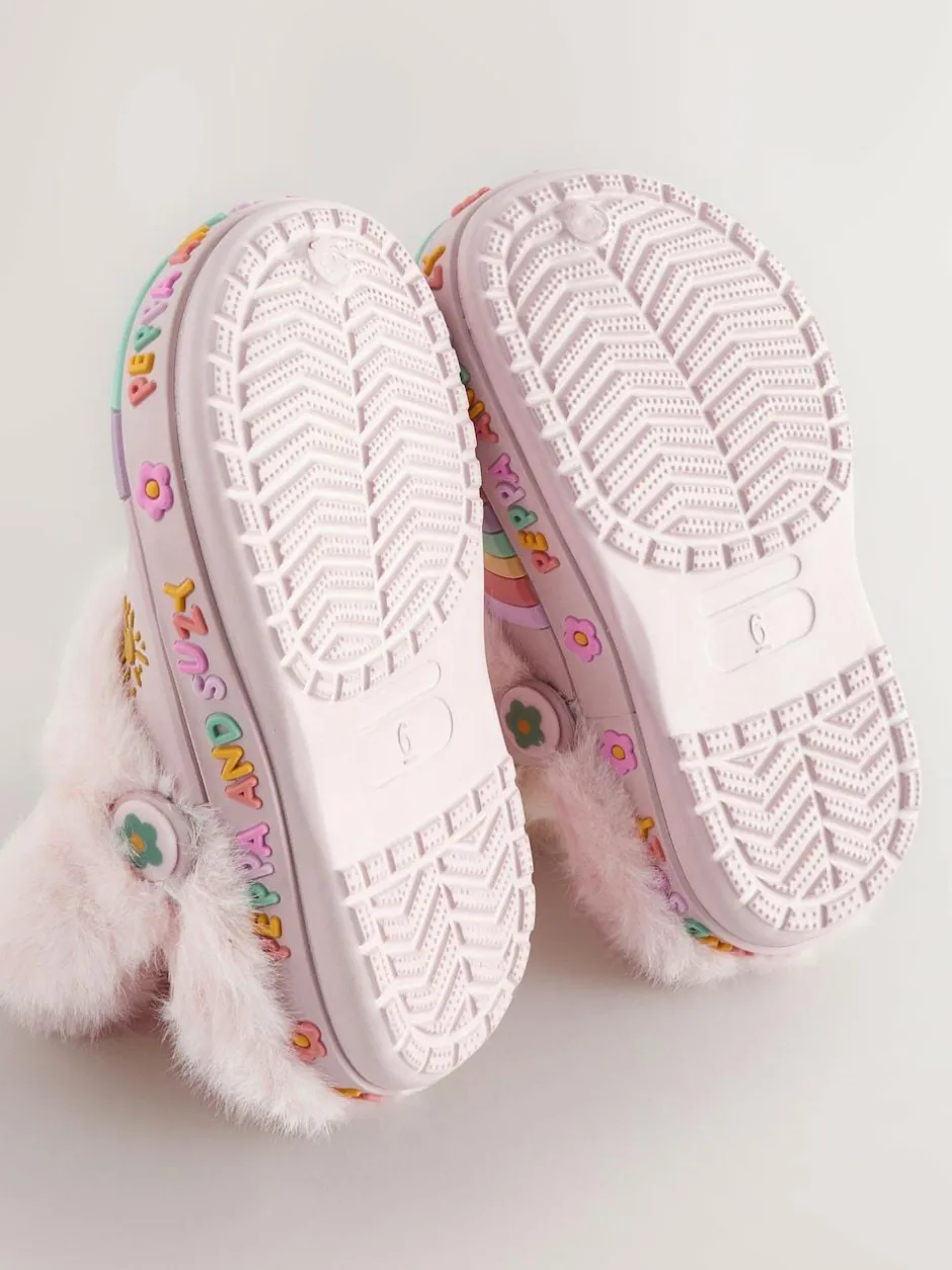 Next Pink Peppa Pig Cosy Lined Slipper Clogs Clearance
