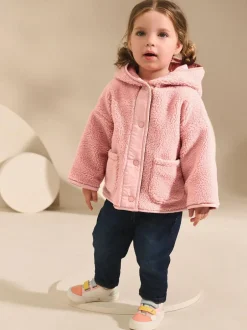 Next Popper Fleece (3mths-7yrs) Pink Hot