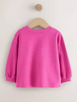 Next Pink Rainbow Cloud Character Long Sleeve T-Shirt (3mths-7yrs) New