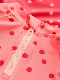 Next Short Sleeved Sunsafe Swim Set (3mths-10yrs) Pink/ Red Cherry Best