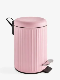 Next Pink Rib Soft Close 3 Litre Pedal Bin Best