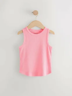 Next Rib Vest (3-16yrs) Pink Online