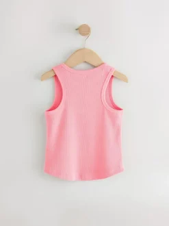 Next Rib Vest (3-16yrs) Pink Online