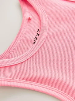 Next Rib Vest (3-16yrs) Pink Online