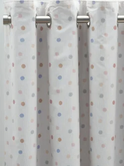 Next Pink Scandi Spot Eyelet Blackout Curtains Clearance