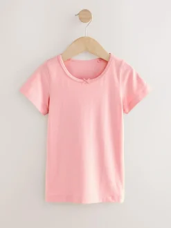 Next Short Sleeve Vests 2 Pack (1.5-12yrs) Pink Hot