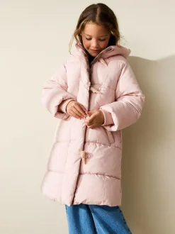 Next Pink Shower Resistant Padded Duffle Coat (3-13yrs) Hot