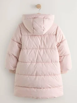Next Pink Shower Resistant Padded Duffle Coat (3-13yrs) Hot