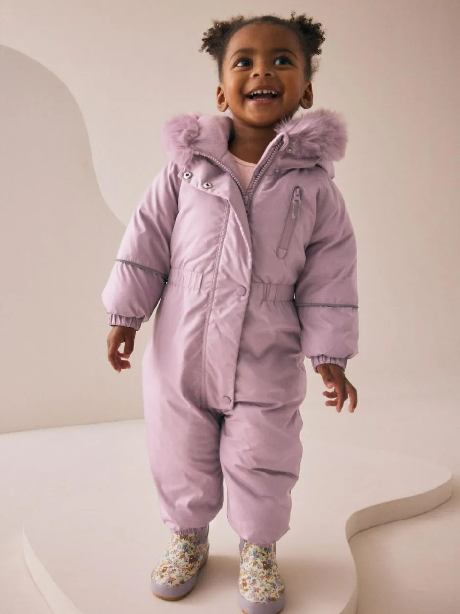 Next Shower Resistant Snowsuit (3mths-7yrs) Pink