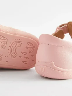 Next Standard Fit (F) Crawler T-Bar Shoes Pink Sale
