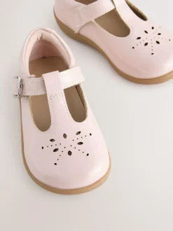 Next Standard Fit (F) First Walker T-Bar Touch Fastening Shoes Pink Best