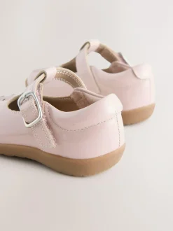 Next Standard Fit (F) First Walker T-Bar Touch Fastening Shoes Pink Best