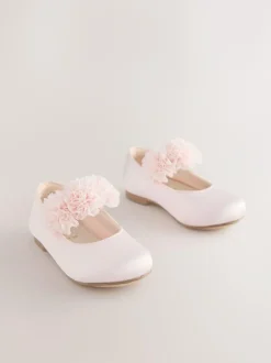 Next Standard Fit (F) Satin Flower Girl Occasion Mary Jane Shoes Pink Discount