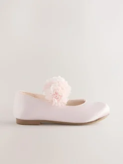 Next Standard Fit (F) Satin Flower Girl Occasion Mary Jane Shoes Pink Discount
