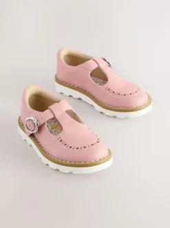 Next Standard Fit (F) T-Bar Shoes Pink Discount