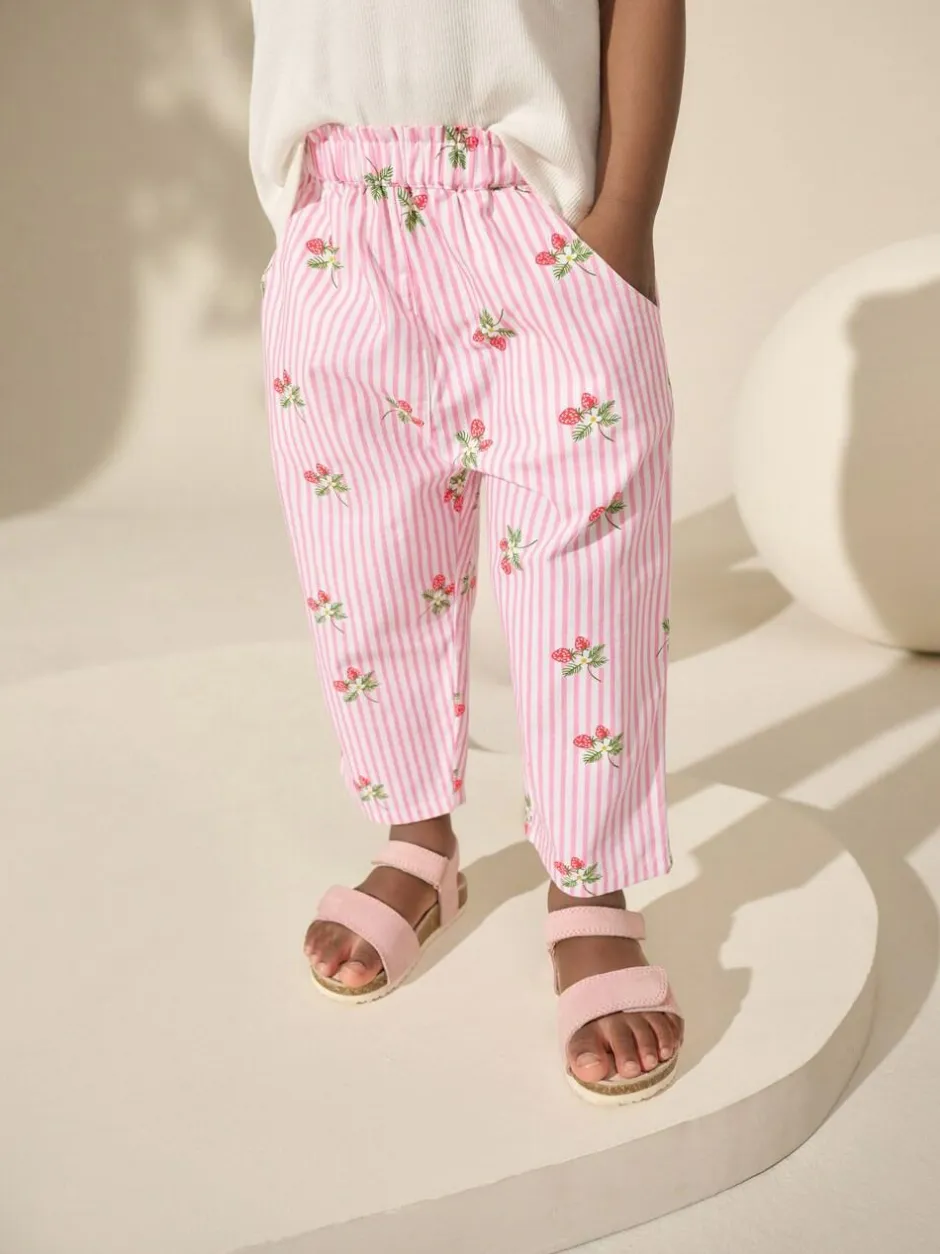 Next Pull On Trousers (3mths-7yrs) Pink Strawberry Print Best