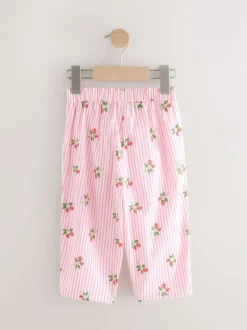 Next Pull On Trousers (3mths-7yrs) Pink Strawberry Print Best