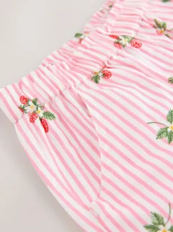 Next Pull On Trousers (3mths-7yrs) Pink Strawberry Print Best