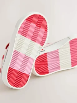 Next Wide Fit (G) Touch Fastening Trainers Pink Strawberry Online