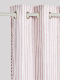 Next Pink Stripe Eyelet Blackout Curtains Hot